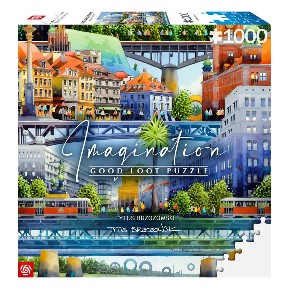 Tytus Brzozowski Imagination Warsaw Bridges puzzle (1000 darab) termékfotó