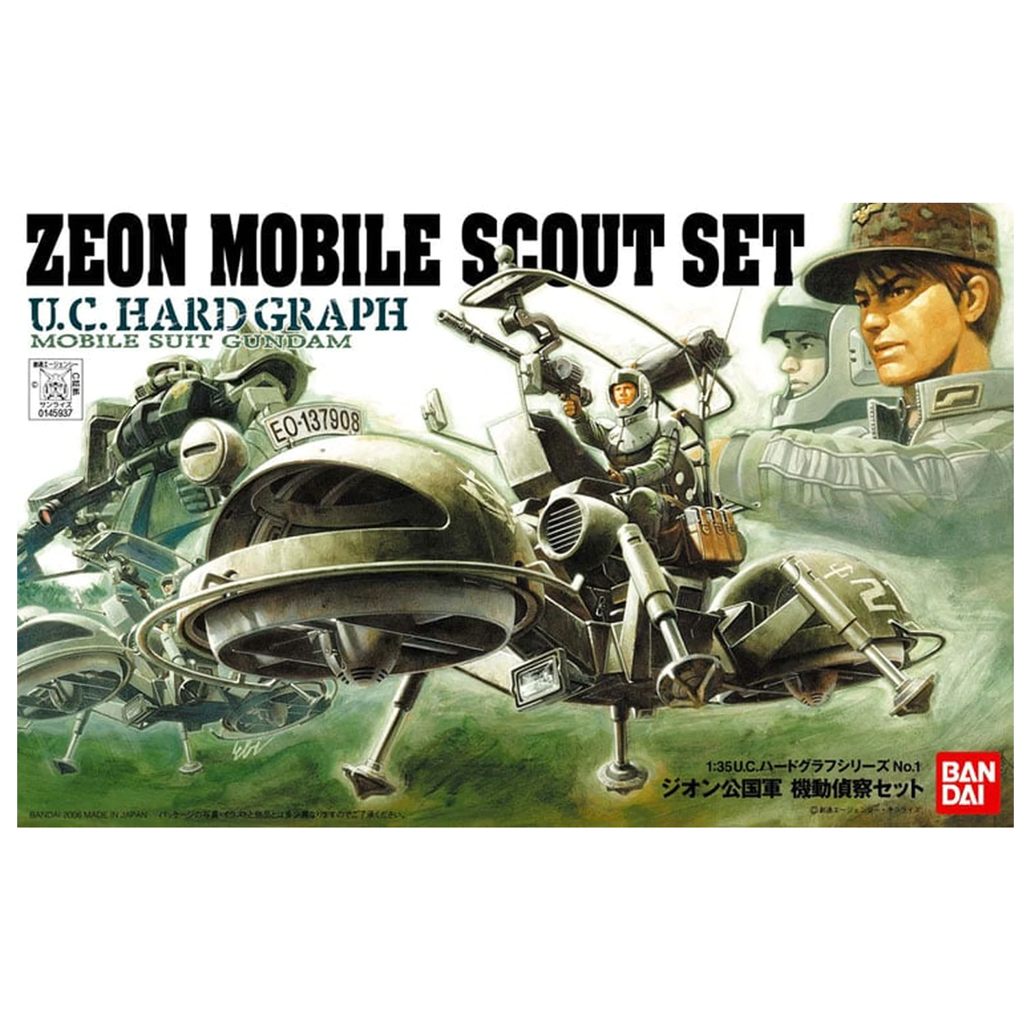U.C. Hard Graph 1/35 Mobile Suit Gundam Zeon Mobile Scout Set termékfotó