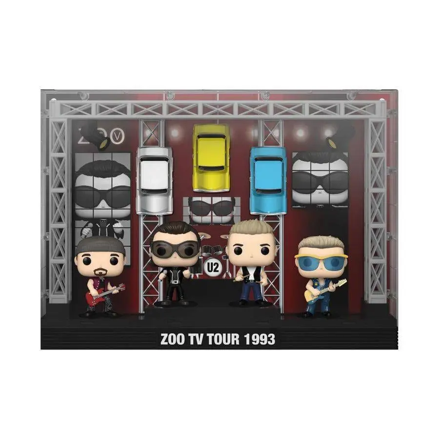 U2 Funko POP! Moments DLX Vinyl Zoo TV 1993 Tour 4 db-os figura csomag 9 cm termékfotó