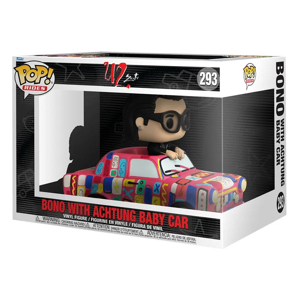 U2 Funko POP! Rides Super Deluxe Vinyl figura AB Car w/Bono 15 cm termékfotó