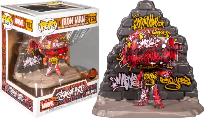 Funko POP! Street Art Collection Deluxe Vinyl figura Iron Man 9 cm termékfotó