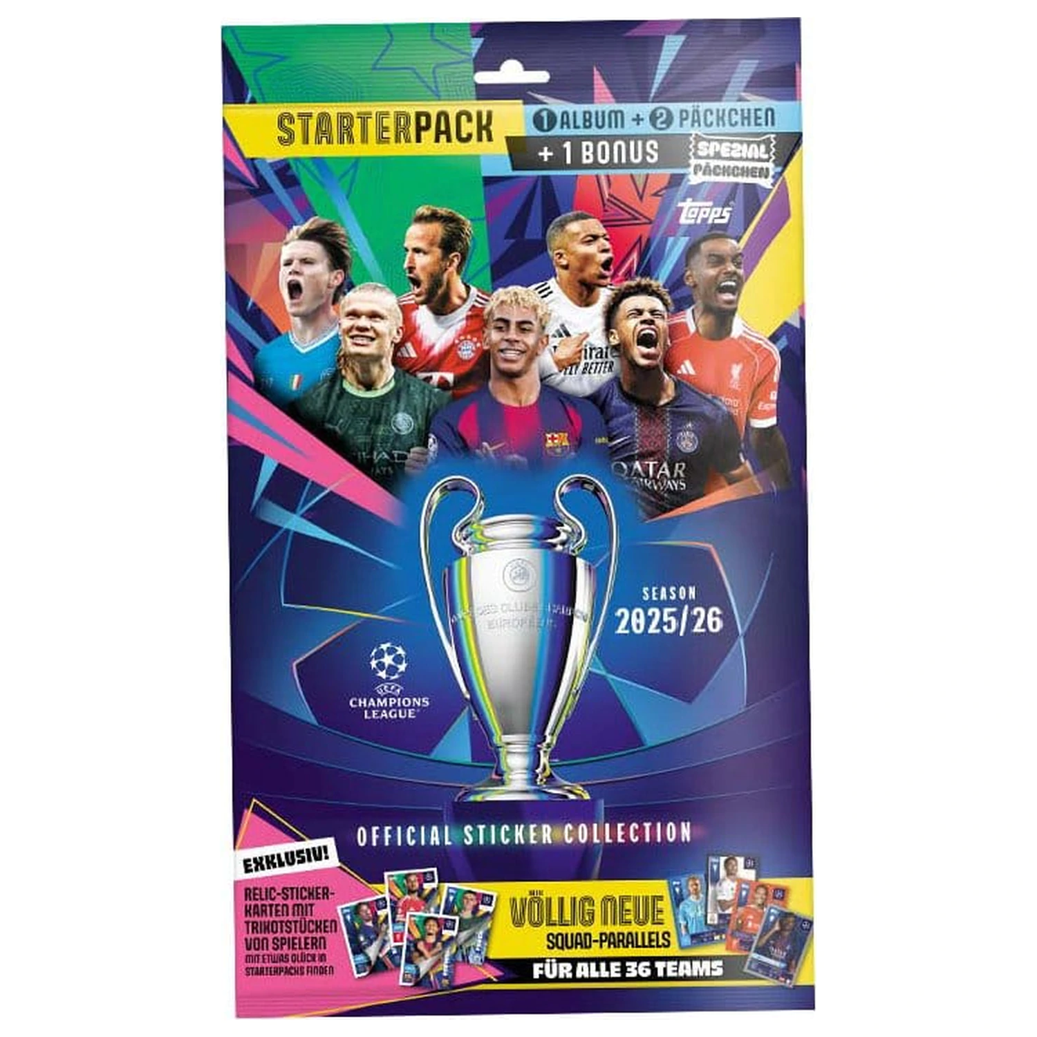 UEFA Champions League 2025/26 Collection matrica csomag termékfotó