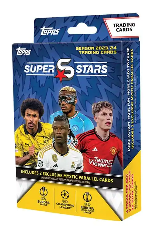 UEFA Champions League Super Stars 2023/24 Trading Cards Hanger Pack Angol nyelvű termékfotó