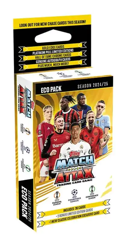 UEFA Club Competitions Match Attax TCG Saison 2024/25 Eco Pack német nyelvű termékfotó