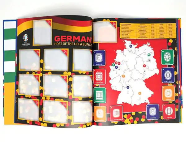 UEFA EURO 2024 keményfedeles matrica gyűjtő album termékfotó