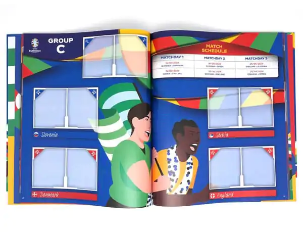 UEFA EURO 2024 keményfedeles matrica gyűjtő album termékfotó