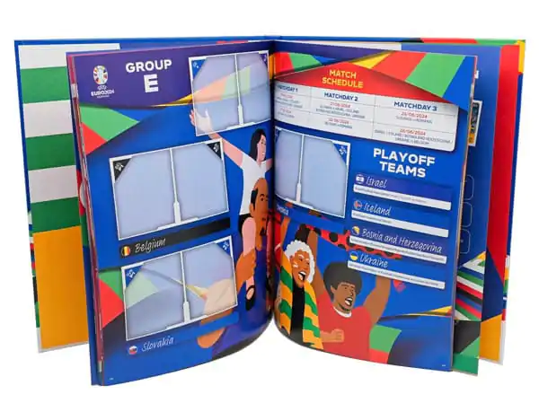UEFA EURO 2024 keményfedeles matrica gyűjtő album termékfotó