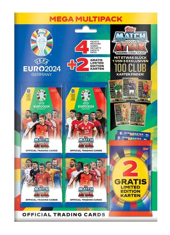 UEFA EURO 2024 Trading Cards 100 Club Mega Multipack *német nyelvű* termékfotó