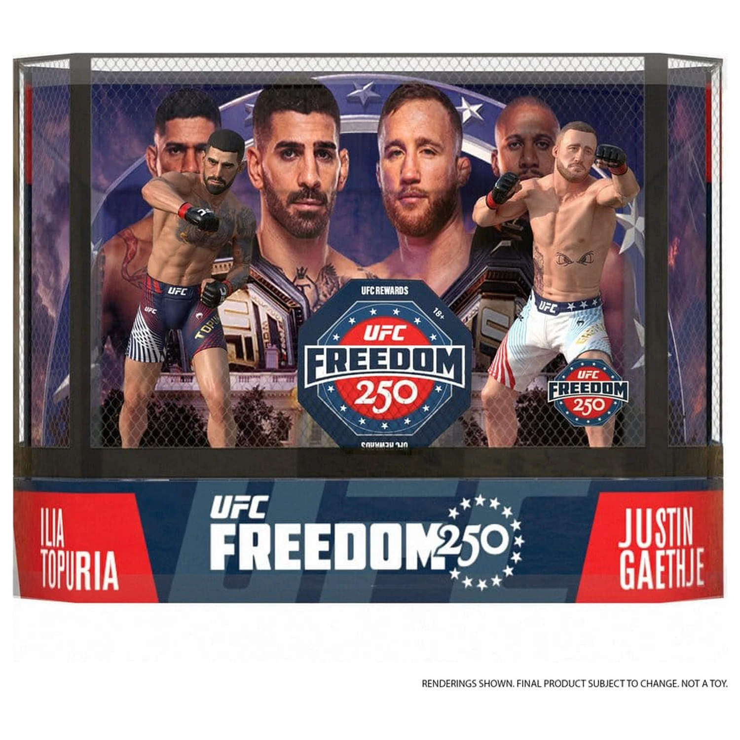 UFC McFarlane’s SportsPicks Action Ilia Topuria vs Justin Gaethje (Freedom 250) 2 db-os figura csomag 18 cm termékfotó