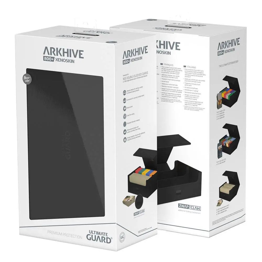 Ultimate Guard Arkhive 800+ XenoSkin Monocolor Schwarz termékfotó