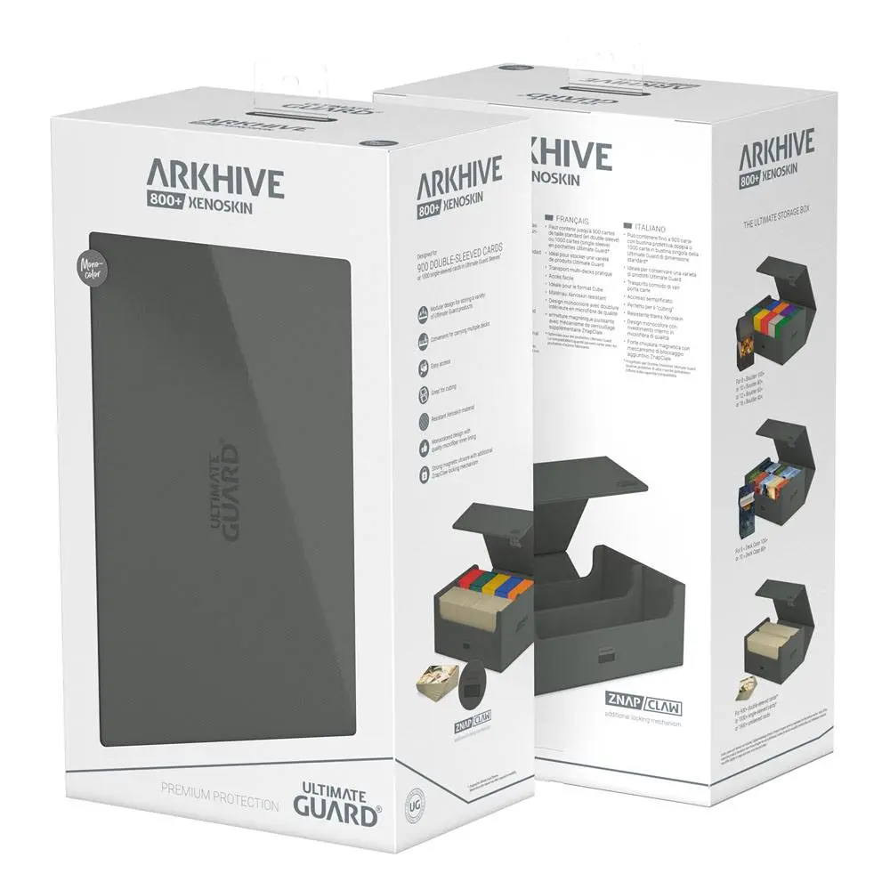 Ultimate Guard Arkhive 800+ XenoSkin Monocolor Grau termékfotó