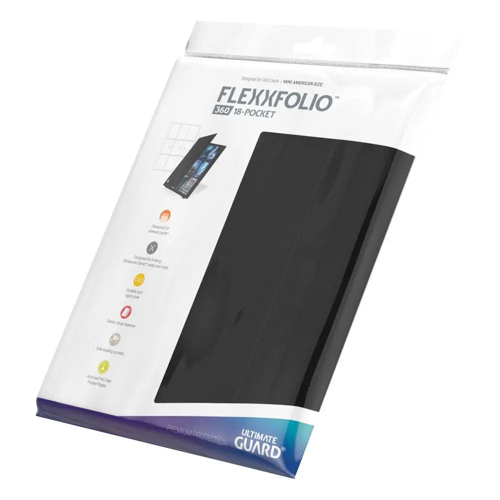 Ultimate Guard Flexxfolio 360 - 18-Pocket Mini American Black termékfotó