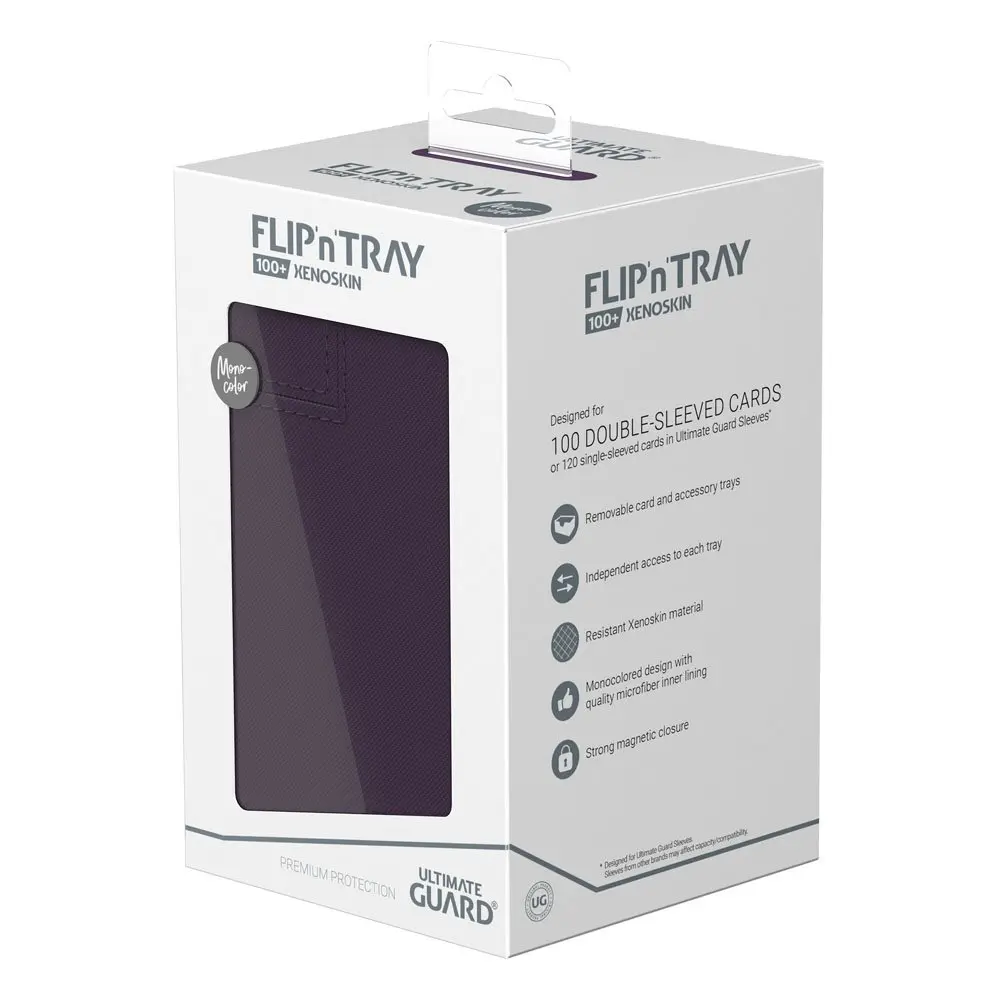 Ultimate Guard Flip`n`Tray 100+ XenoSkin Monocolor Violett termékfotó