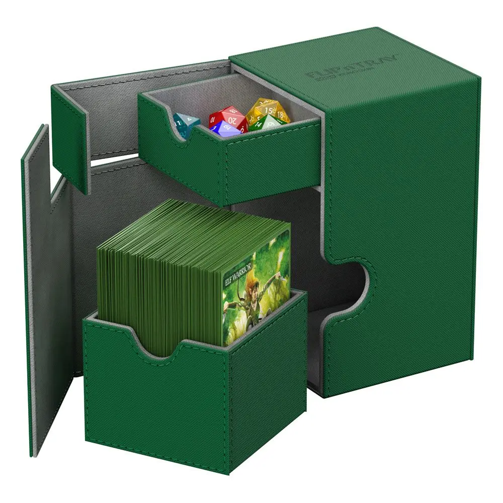 Ultimate Guard Flip´n´Tray Deck Case 100+ Standard Size XenoSkin Green termékfotó