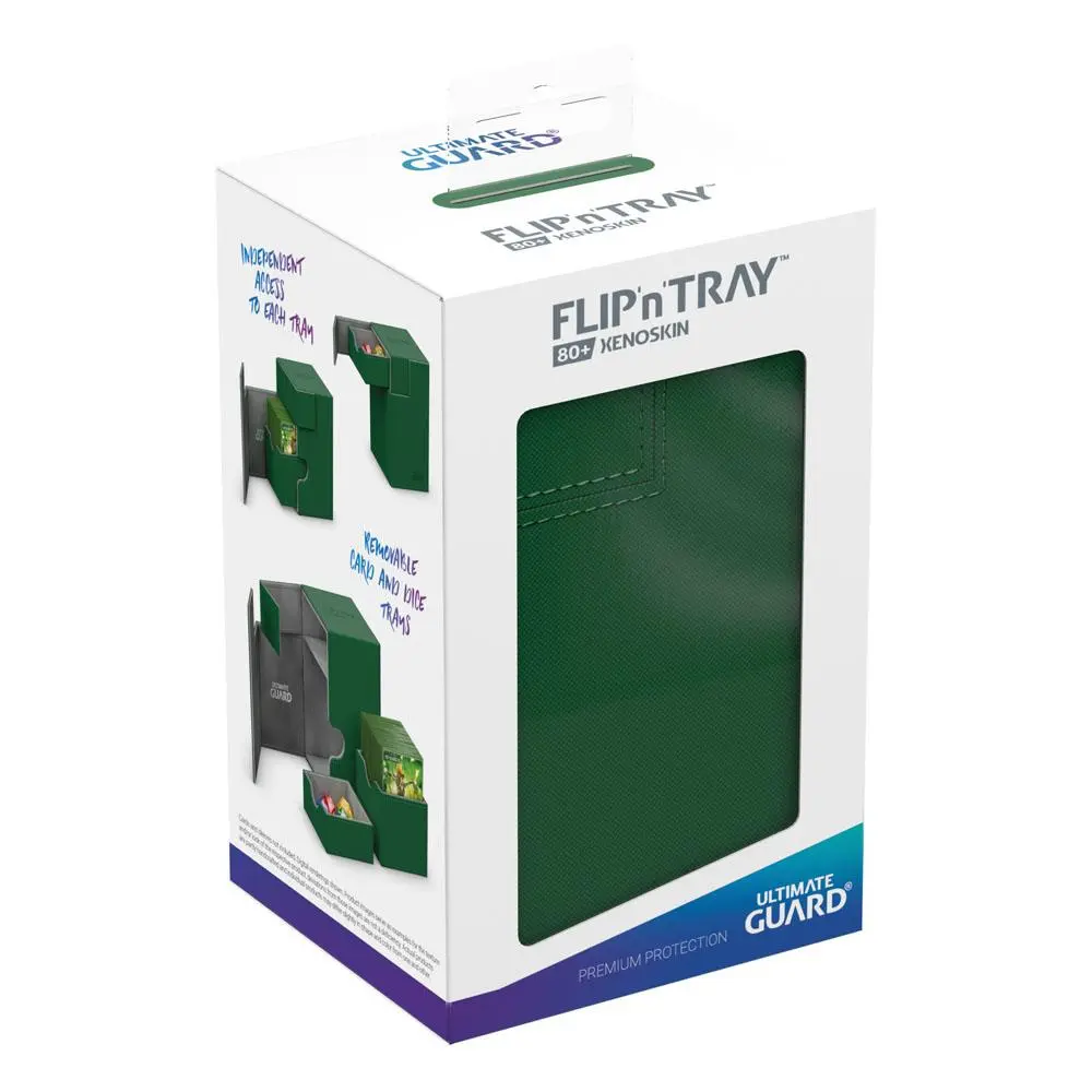 Ultimate Guard Flip´n´Tray Deck Case 80+ Standard Size XenoSkin Green termékfotó