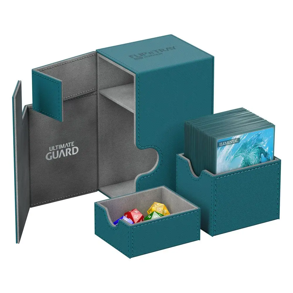 Ultimate Guard Flip´n´Tray Deck Case 80+ Standard Size XenoSkin Petrol Blue termékfotó