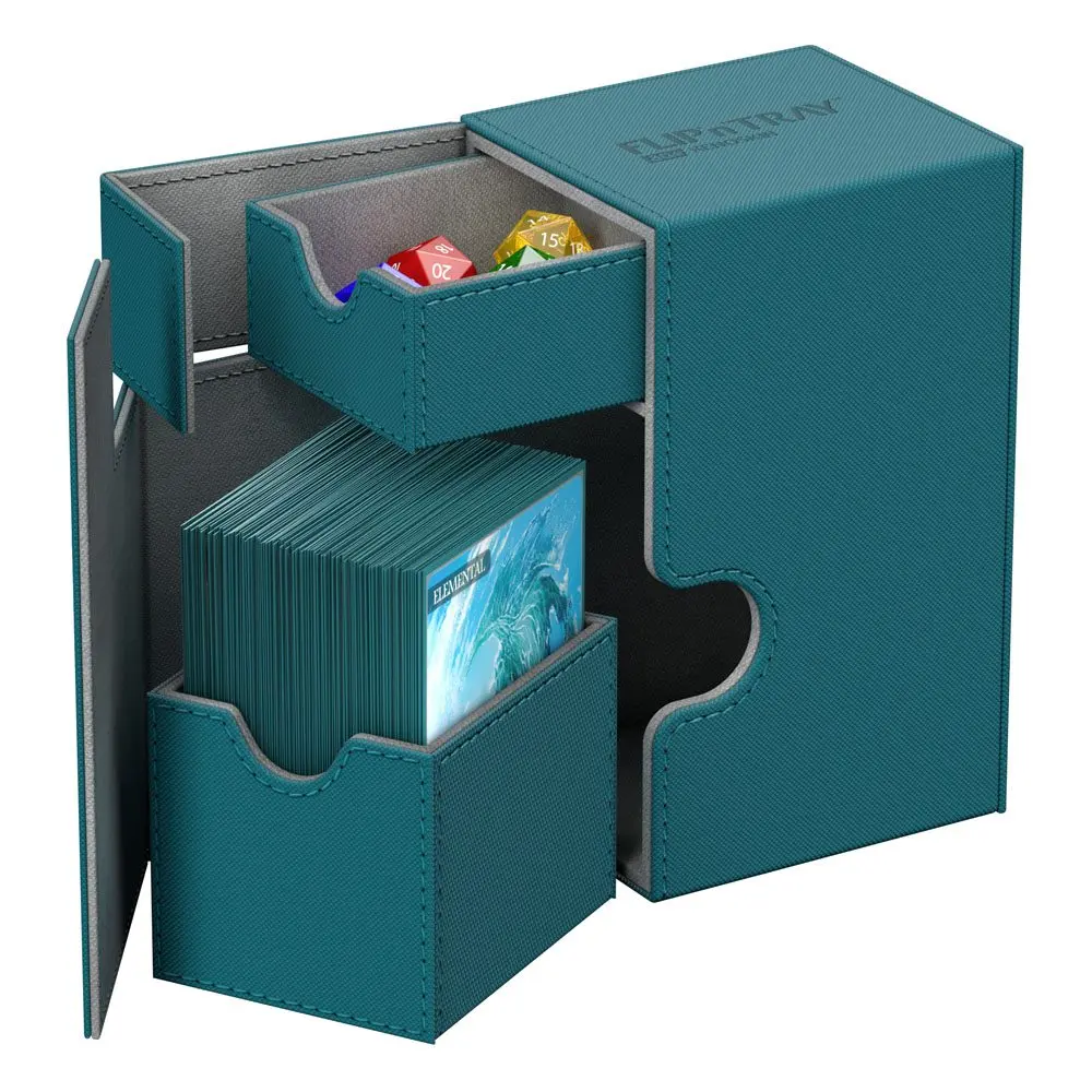 Ultimate Guard Flip´n´Tray Deck Case 80+ Standard Size XenoSkin Petrol Blue termékfotó