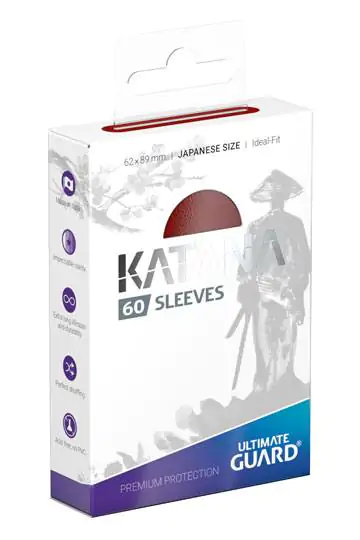 Ultimate Guard Katana Sleeves Japanese Size - Red termékfotó