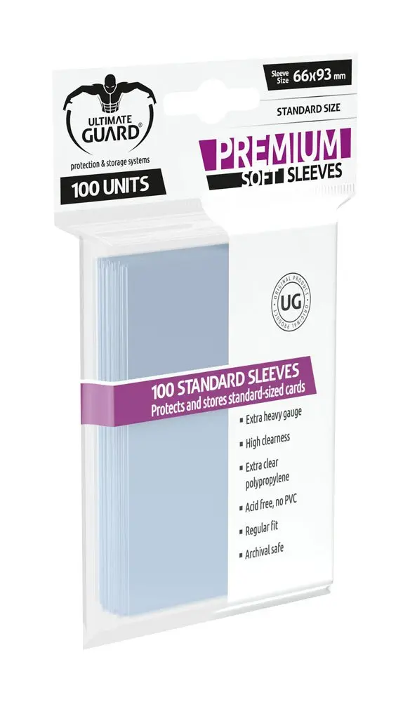 Ultimate Guard prémium puha Sleeves Standard méret átlátszó (100) termékfotó