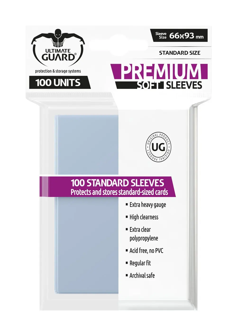 Ultimate Guard prémium puha Sleeves Standard méret átlátszó (100) termékfotó
