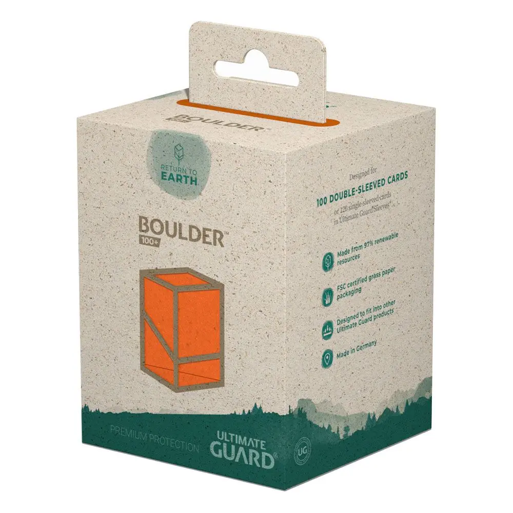 Ultimate Guard Return To Earth Boulder Deck Case 100+ Standard Size Orange termékfotó