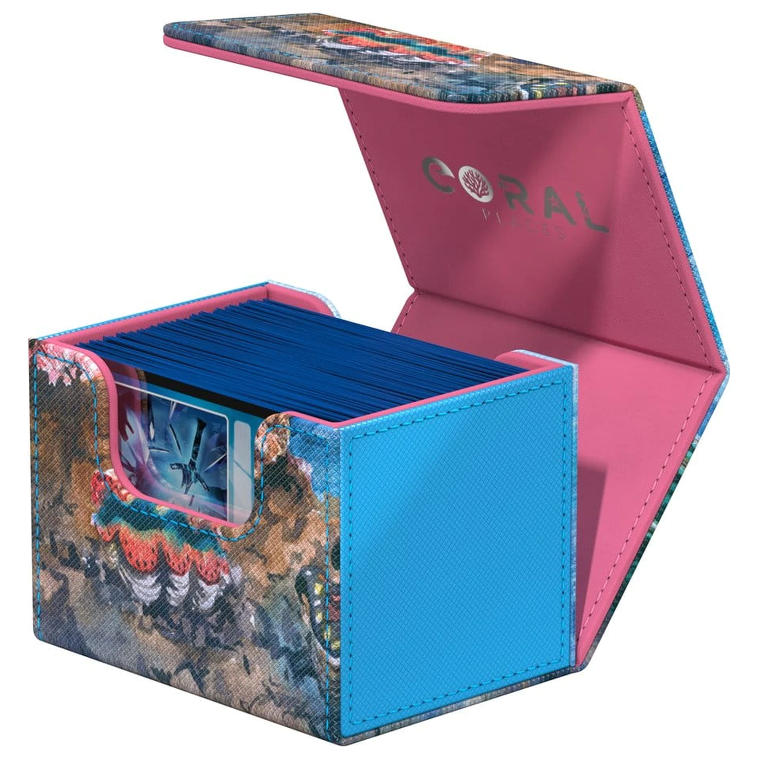Ultimate Guard Sidewinder 100+ Xenoskin "Coral Places" - Seablue Hush termékfotó