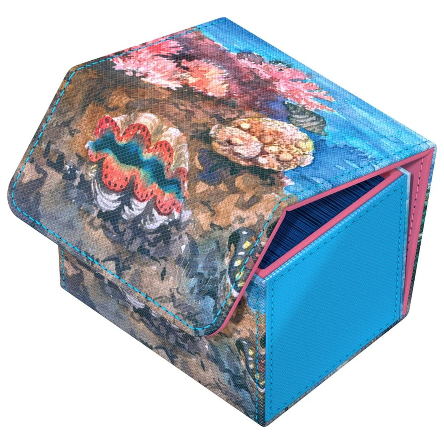 Ultimate Guard Sidewinder 100+ Xenoskin "Coral Places" - Seablue Hush termékfotó