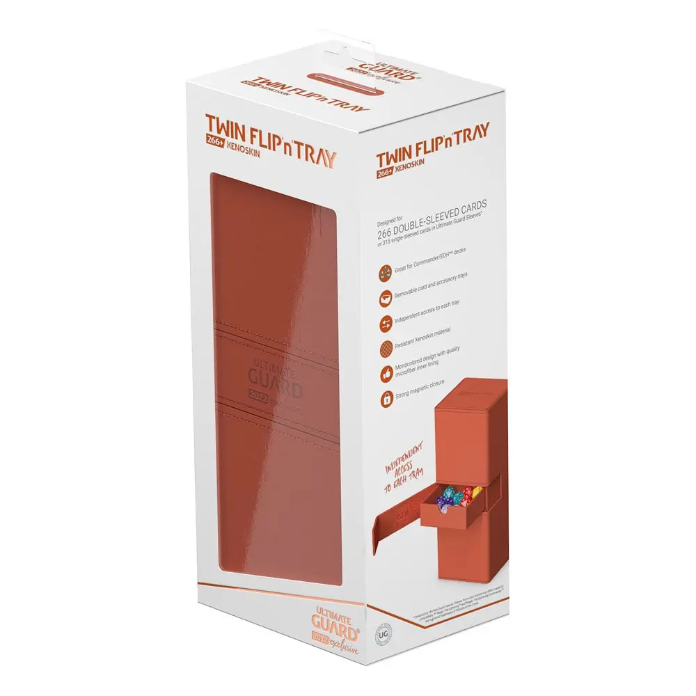 Ultimate Guard Twin Flip`n`Tray 266+ Xenoskin 2022 Exclusive Dark Orange termékfotó