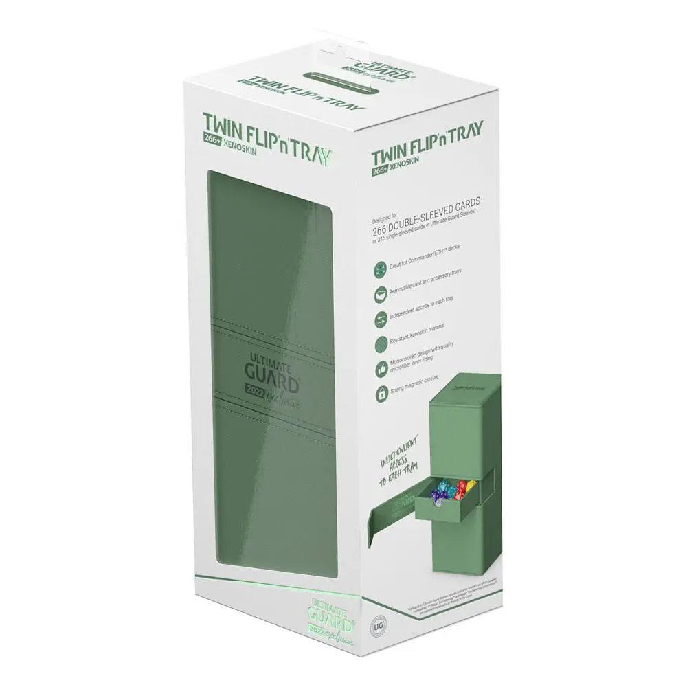 Ultimate Guard Twin Flip`n`Tray 266+ Xenoskin 2022 Exclusive Pastel Green termékfotó