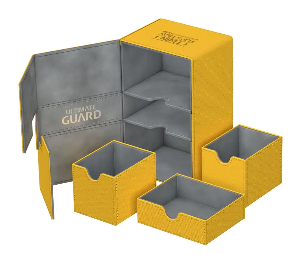Ultimate Guard Twin Flip´n´Tray  Deck Case 160+ Standard Size XenoSkin Amber termékfotó