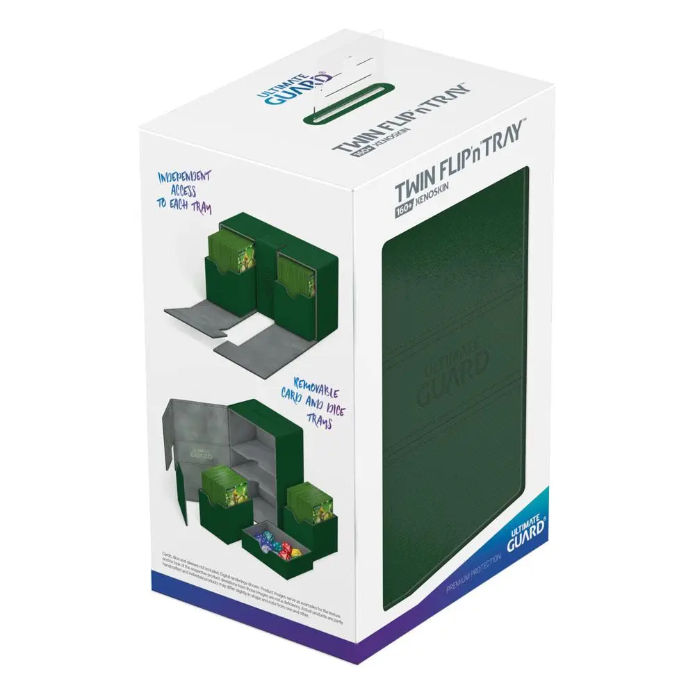 Ultimate Guard Twin Flip´n´Tray Deck Case 160+ Standard Size XenoSkin Green termékfotó