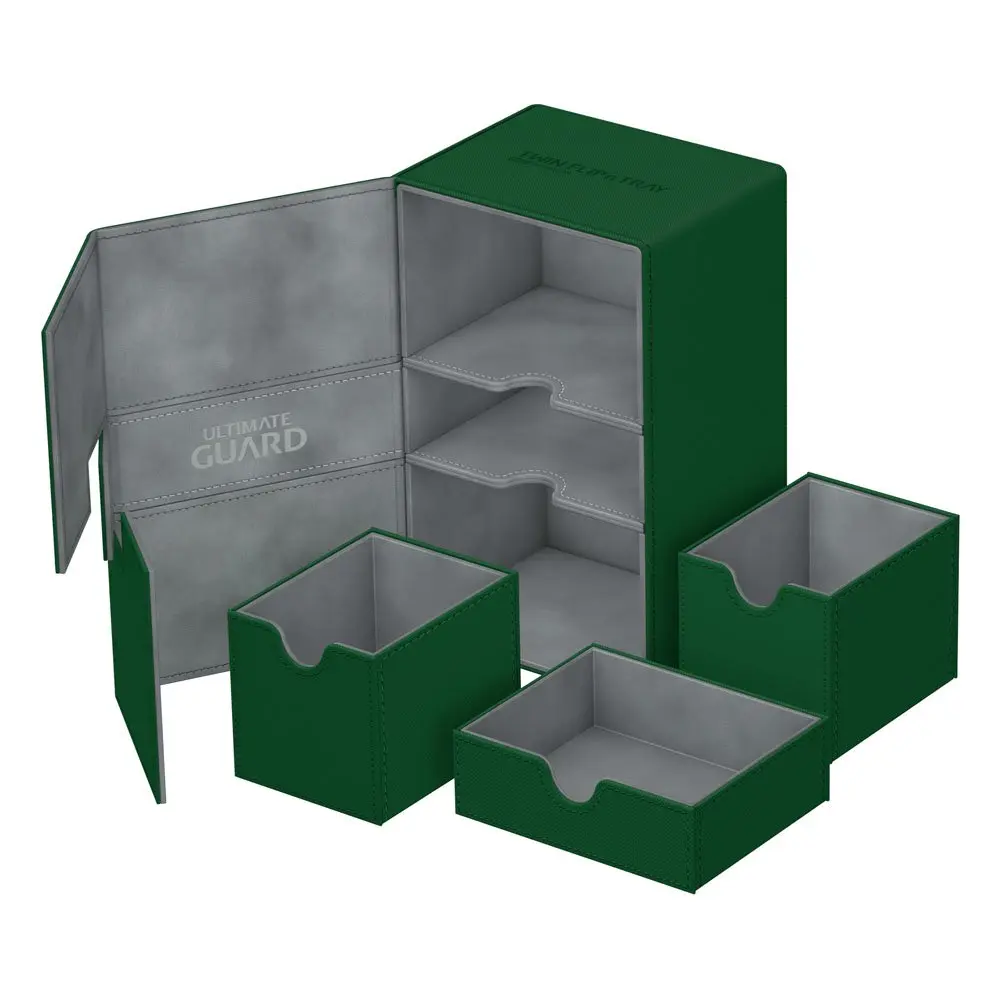 Ultimate Guard Twin Flip´n´Tray Deck Case 160+ Standard Size XenoSkin Green termékfotó