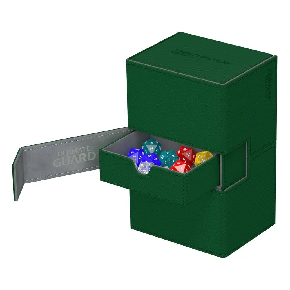 Ultimate Guard Twin Flip´n´Tray Deck Case 160+ Standard Size XenoSkin Green termékfotó