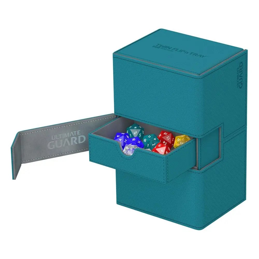 Ultimate Guard Twin Flip´n´Tray Deck Case 160+ Standard Size XenoSkin Petrol Blue termékfotó