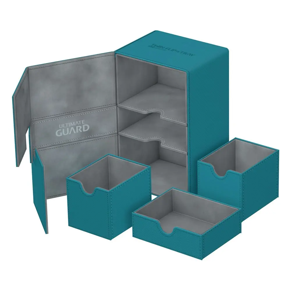 Ultimate Guard Twin Flip´n´Tray Deck Case 160+ Standard Size XenoSkin Petrol Blue termékfotó