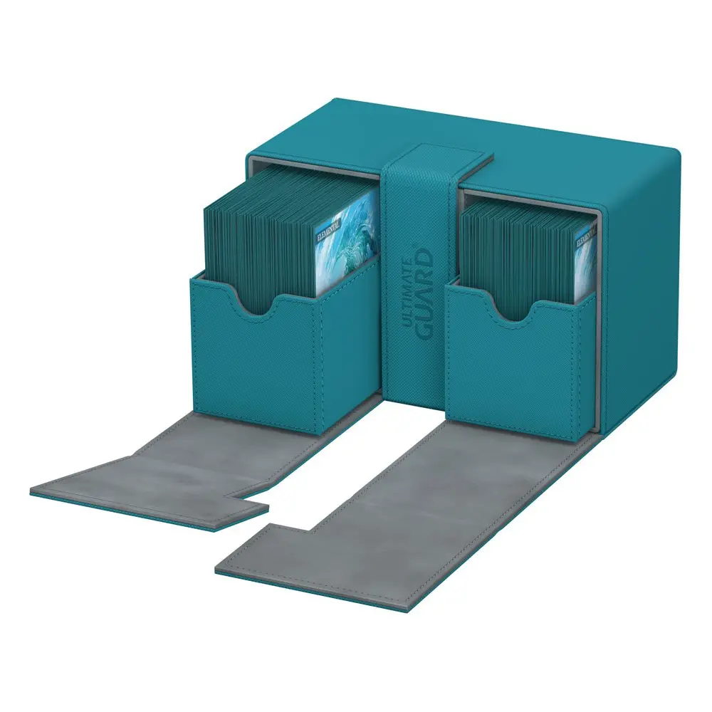 Ultimate Guard Twin Flip´n´Tray Deck Case 160+ Standard Size XenoSkin Petrol Blue termékfotó