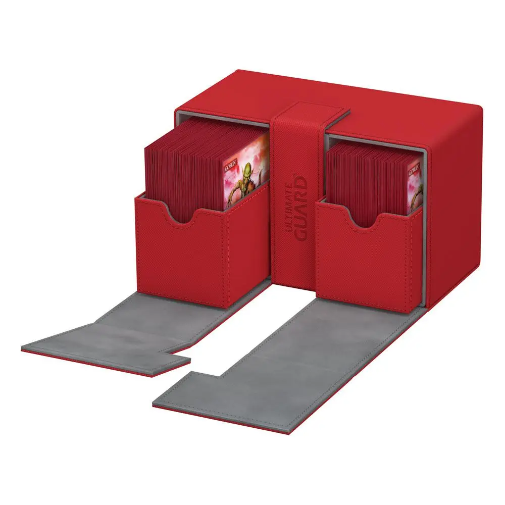 Ultimate Guard Twin Flip´n´Tray Deck Case 160+ Standard Size XenoSkin Red termékfotó