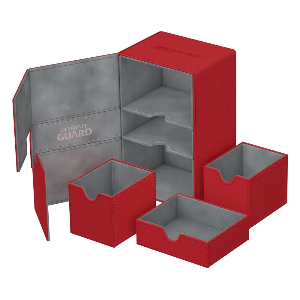 Ultimate Guard Twin Flip´n´Tray Deck Case 160+ Standard Size XenoSkin Red termékfotó