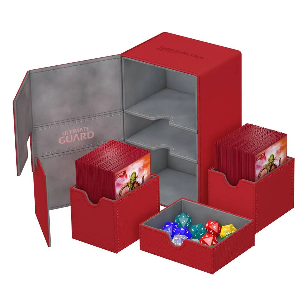 Ultimate Guard Twin Flip´n´Tray Deck Case 160+ Standard Size XenoSkin Red termékfotó