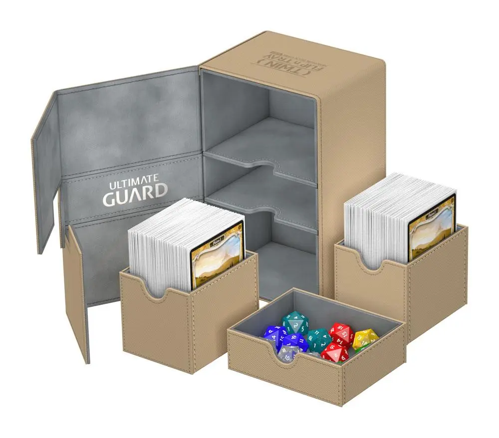 Ultimate Guard Twin Flip´n´Tray Deck Case 160+ Standard Size XenoSkin Sand termékfotó