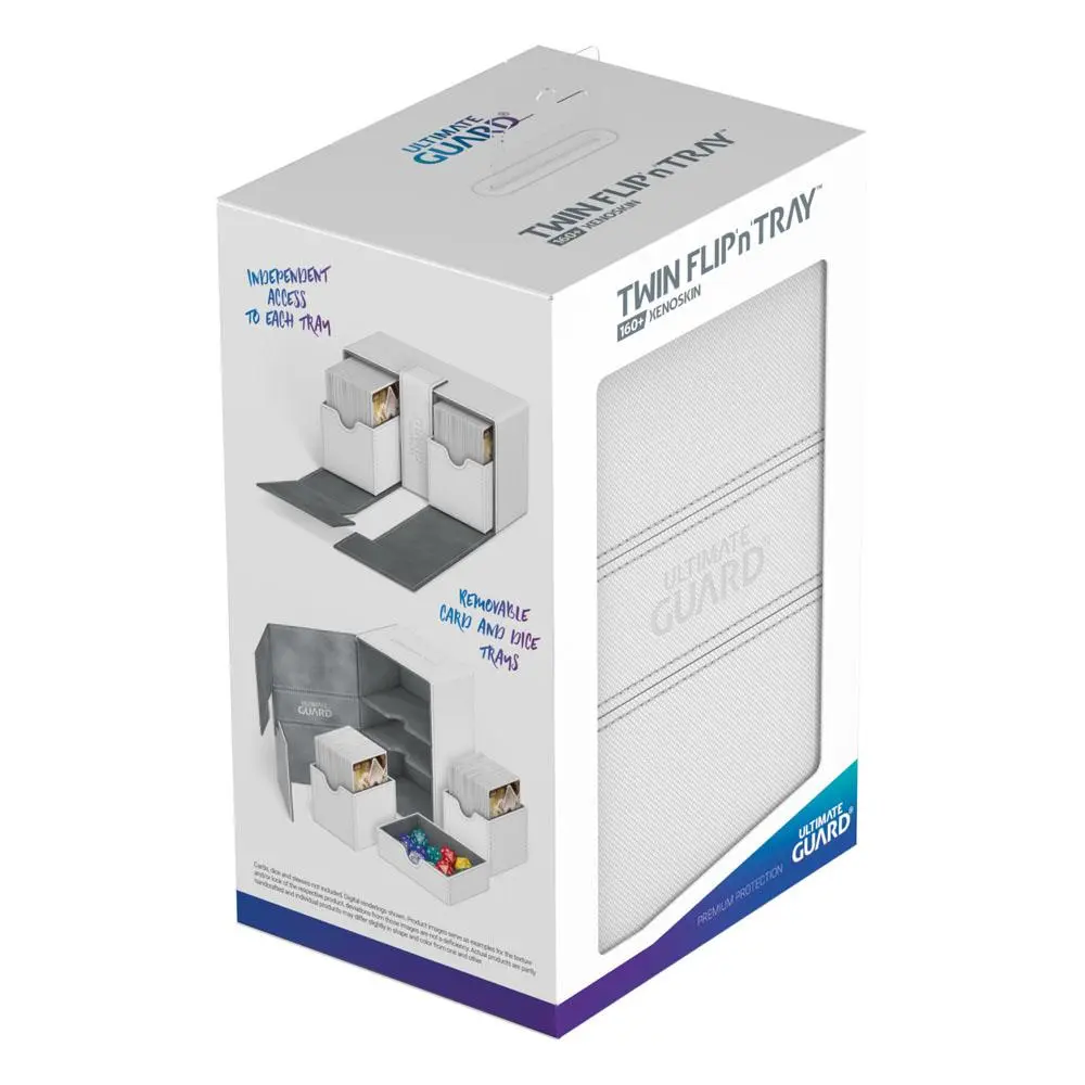 Ultimate Guard Twin Flip´n´Tray Deck Case 160+ Standard Size XenoSkin White termékfotó