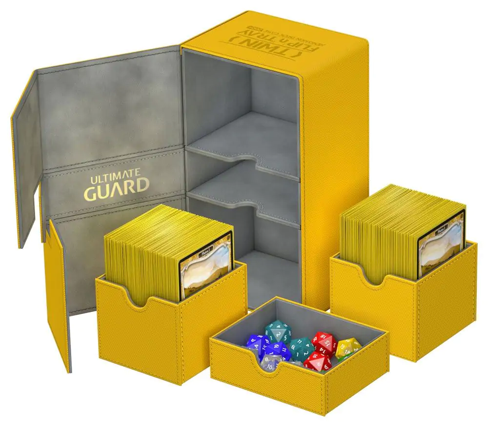 Ultimate Guard Twin Flip´n´Tray Deck Case 200+ Standard Size XenoSkin Amber termékfotó