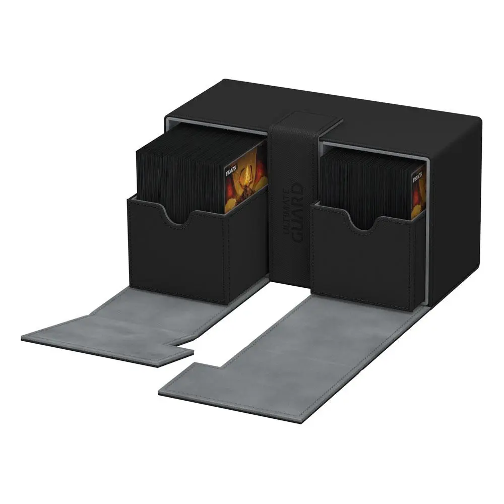Ultimate Guard Twin Flip´n´Tray Deck Case 200+ Standard Size XenoSkin Black termékfotó