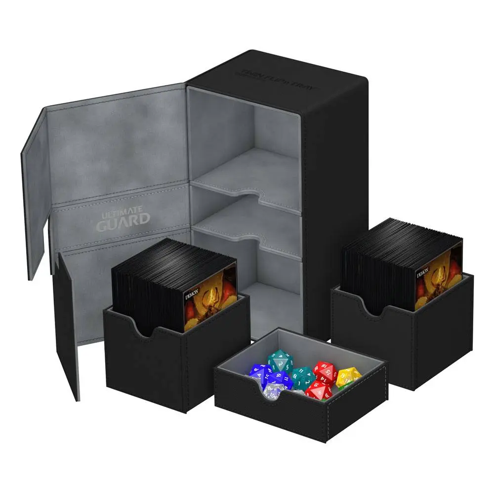 Ultimate Guard Twin Flip´n´Tray Deck Case 200+ Standard Size XenoSkin Black termékfotó