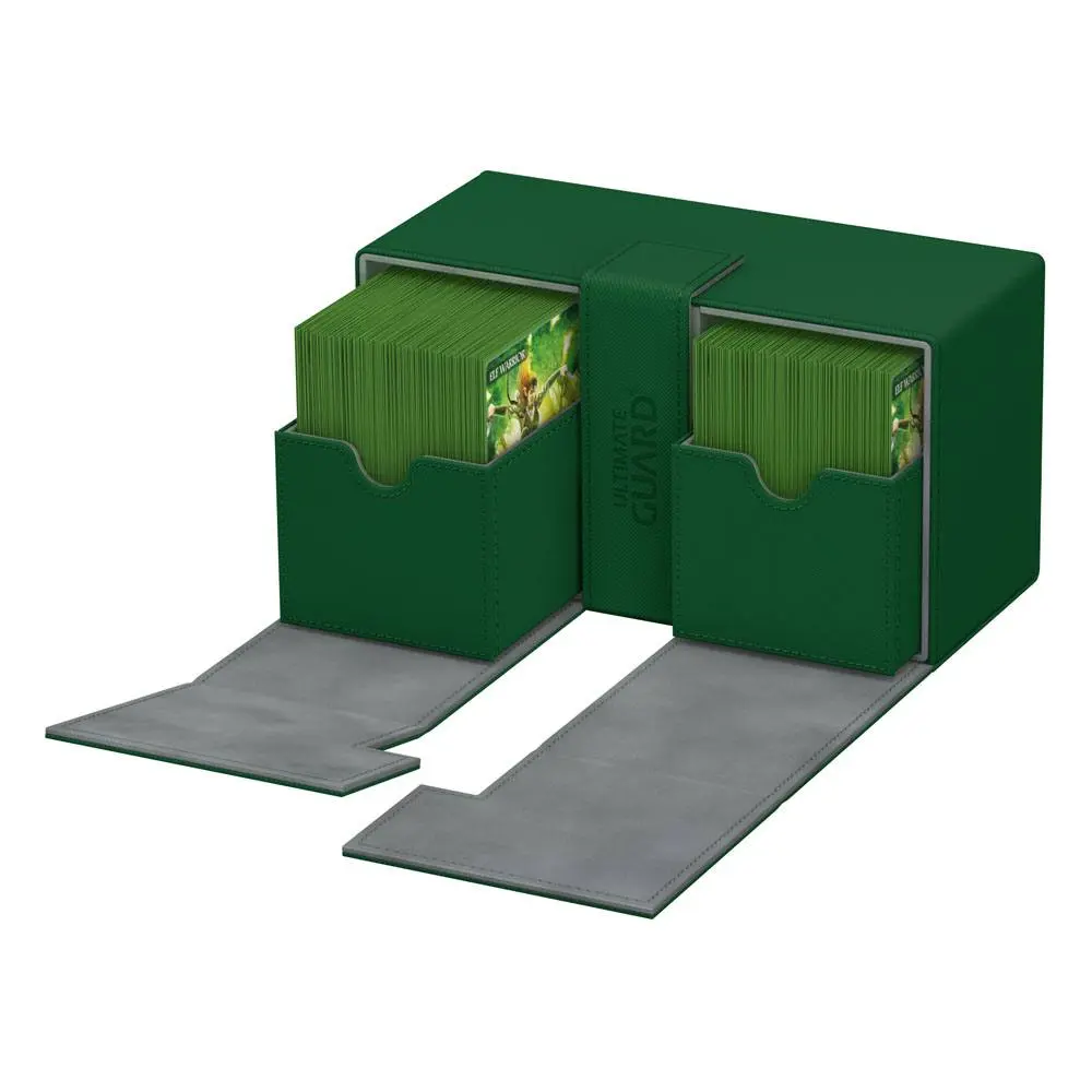 Ultimate Guard Twin Flip´n´Tray Deck Case 200+ Standard Size XenoSkin Green termékfotó