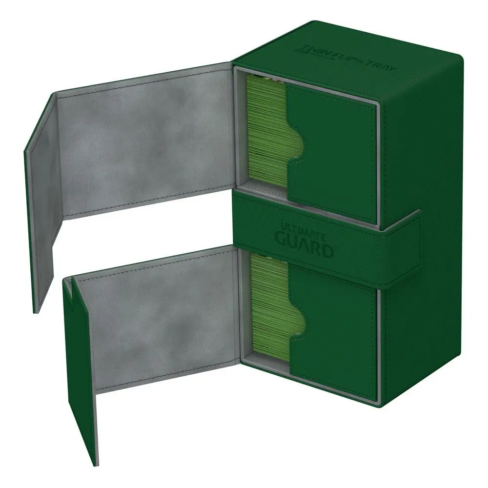 Ultimate Guard Twin Flip´n´Tray Deck Case 200+ Standard Size XenoSkin Green termékfotó