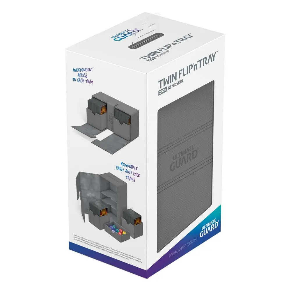 Ultimate Guard Twin Flip´n´Tray Deck Case 200+ Standard Size XenoSkin Grey termékfotó