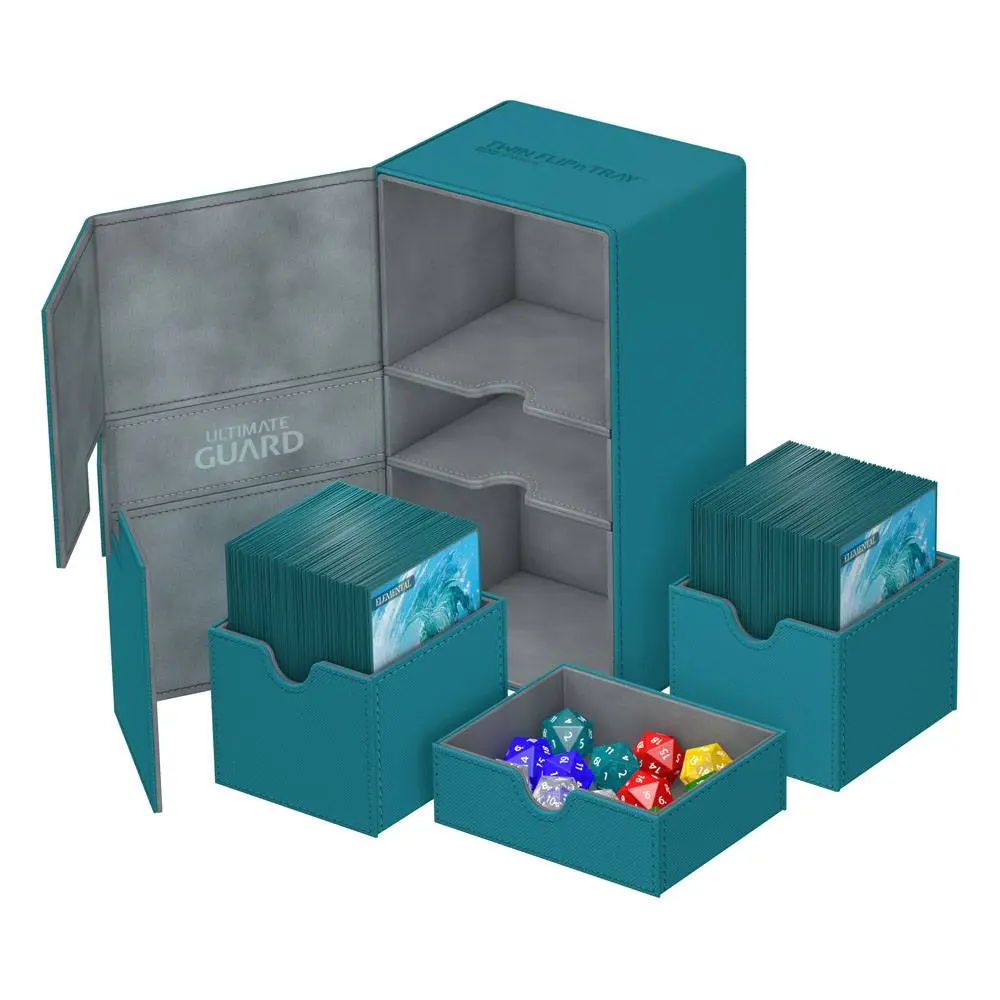 Ultimate Guard Twin Flip´n´Tray Deck Case 200+ Standard Size XenoSkin Petrol Blue termékfotó