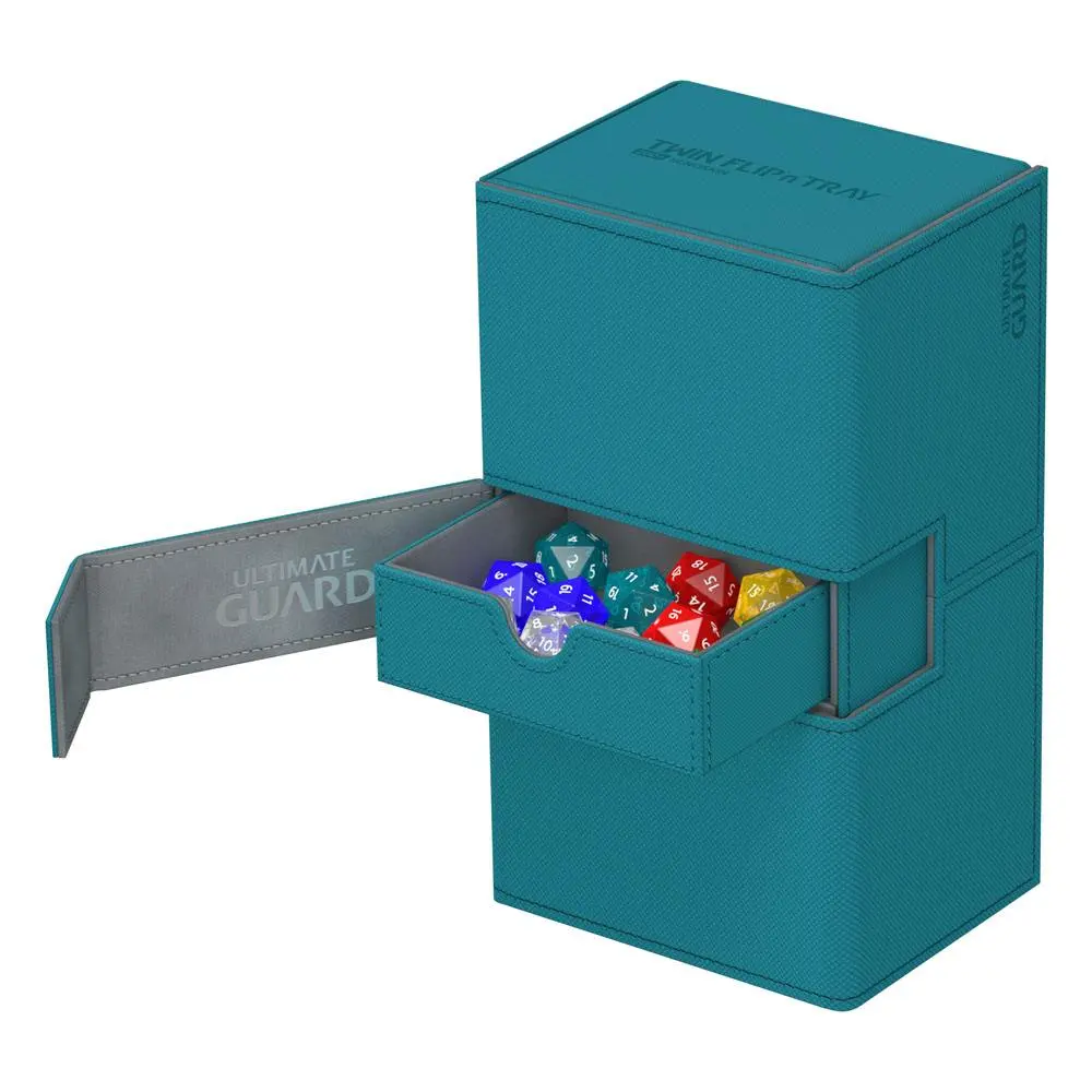 Ultimate Guard Twin Flip´n´Tray Deck Case 200+ Standard Size XenoSkin Petrol Blue termékfotó