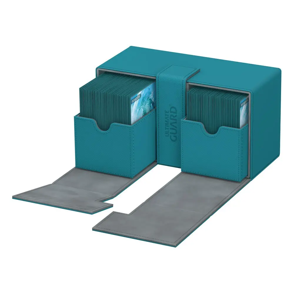 Ultimate Guard Twin Flip´n´Tray Deck Case 200+ Standard Size XenoSkin Petrol Blue termékfotó
